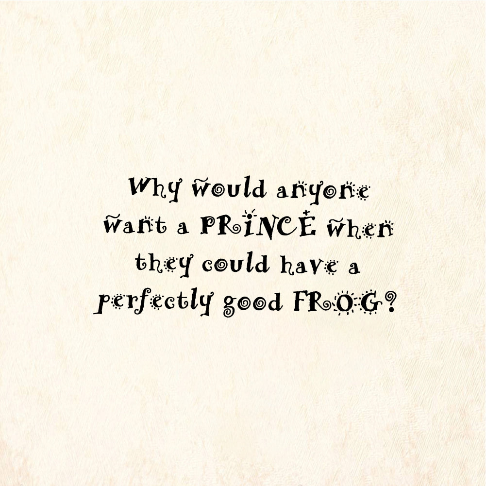 StampaFe Why would anyone want a PRINCE vs Frog - Rubber Stamp 2 x 1