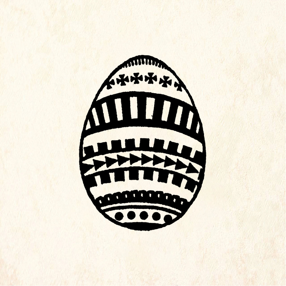 StampaFe Bold Easter egg - Rubber Stamp 1 x 1.25
