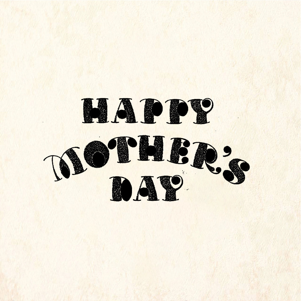 StampaFe HAPPY MOTHER'S DAY Happy Mothers Day - Rubber Stamp 3 x 1