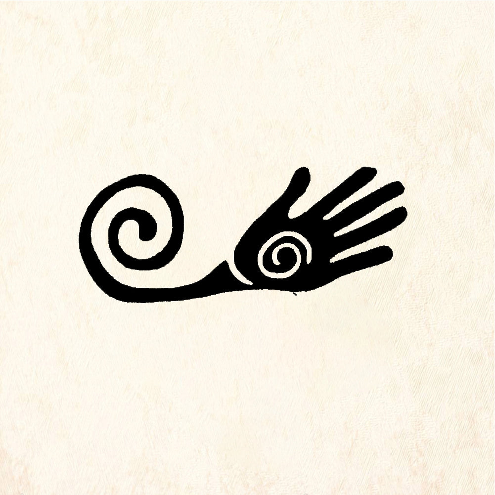 StampaFe Hand with tail - Rubber Stamp 1.5 x 1.25