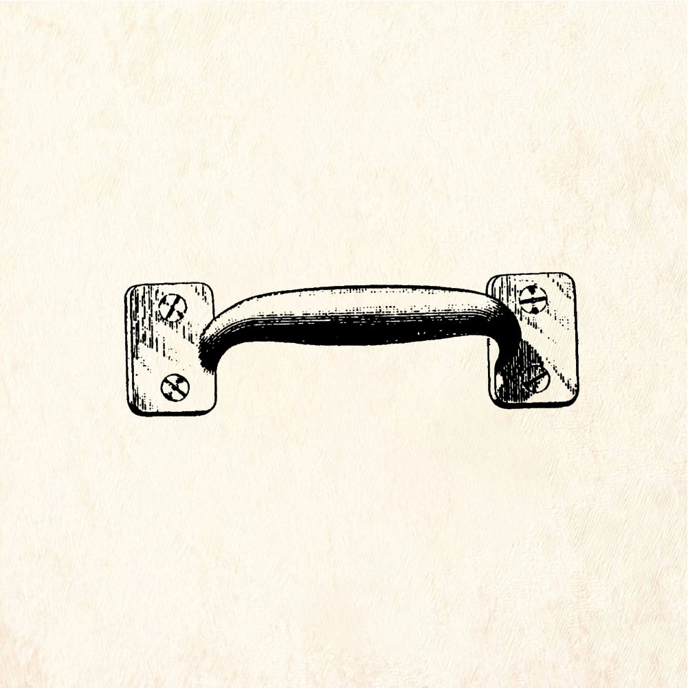 StampaFe Door Handle - Rubber Stamp 1.5 x 0.75