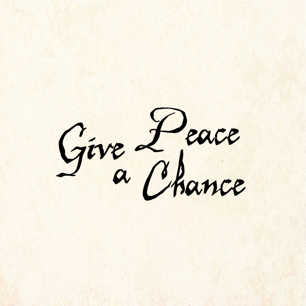 StampaFe Give Peace a Chance - Rubber Stamp 2.5 x 1