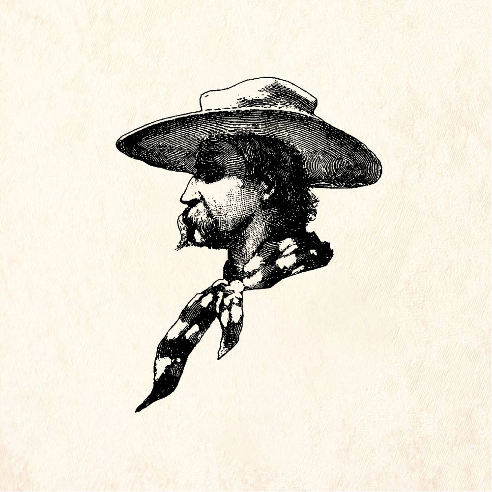 StampaFe Remington Cowboy - Rubber Stamp 2.75 x 2.25