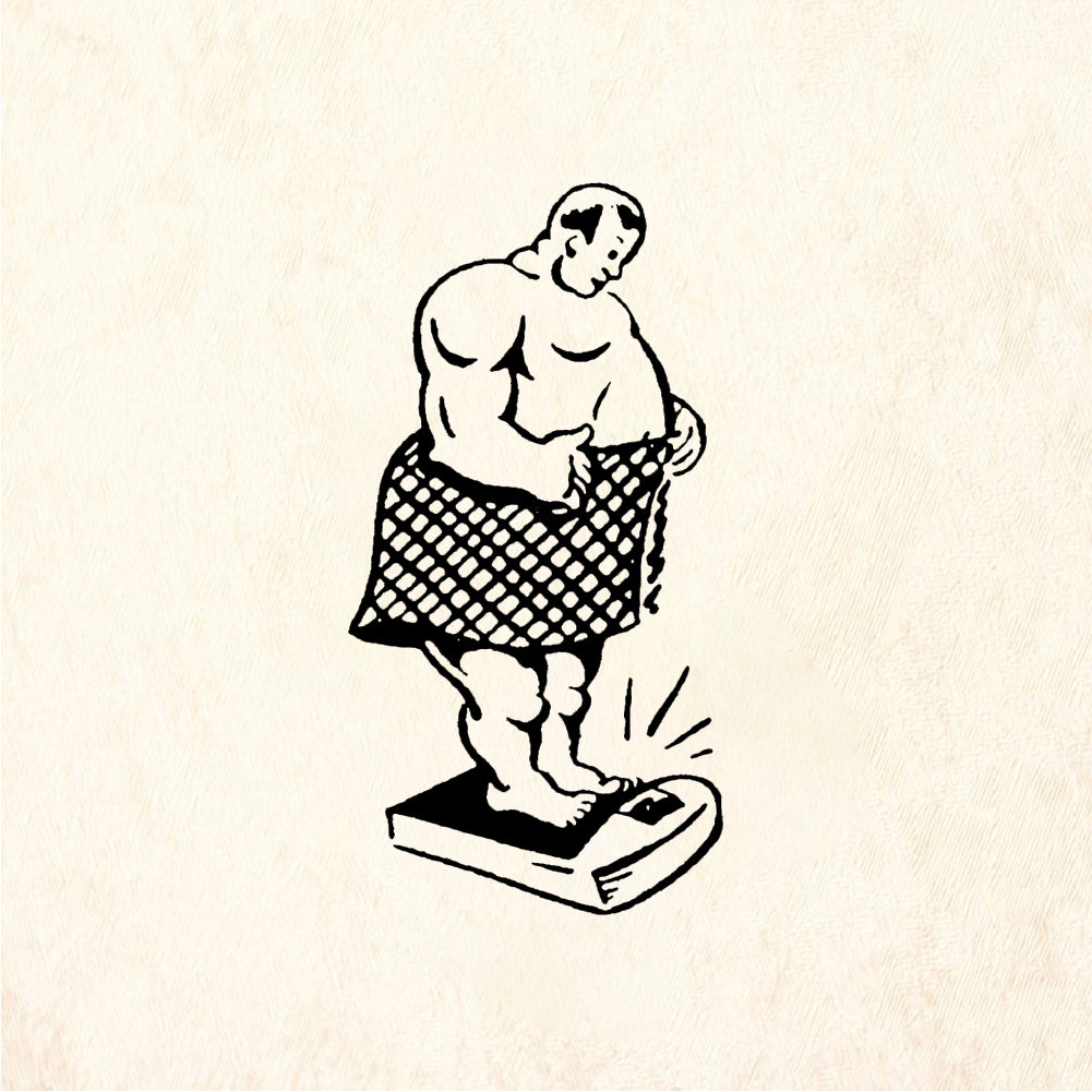 StampaFe Fatty Figure - Rubber Stamp 1.25 x 1.5
