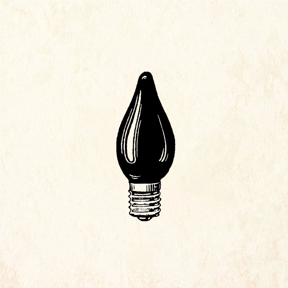 StampaFe Night light bulb - Rubber Stamp 0.75 x 1.5