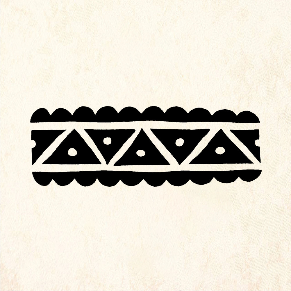 StampaFe Scalloped triangle border Scalloped Triangles - Rubber Stamp