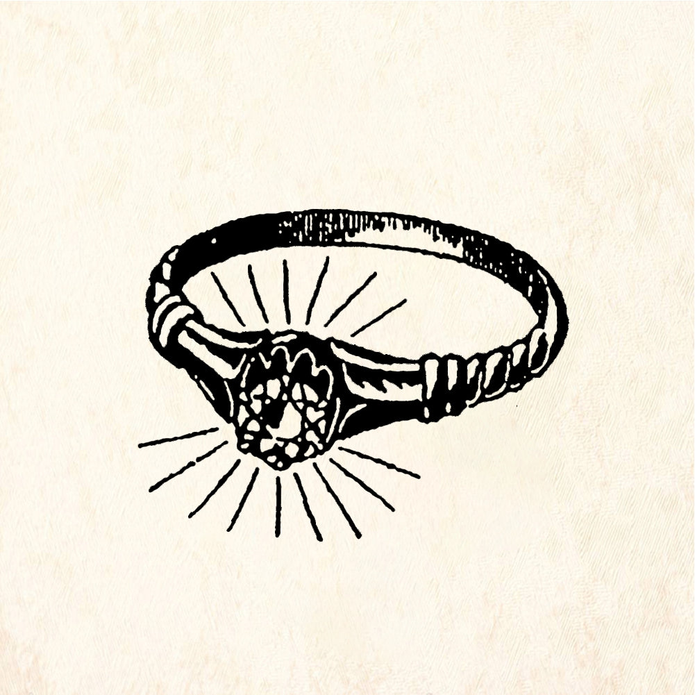 StampaFe Shining ring - Rubber Stamp 1 x 0.75
