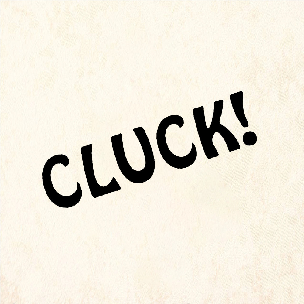StampaFe CLUCK! Chicken Cluck - Rubber Stamp 1.25 x 0.75