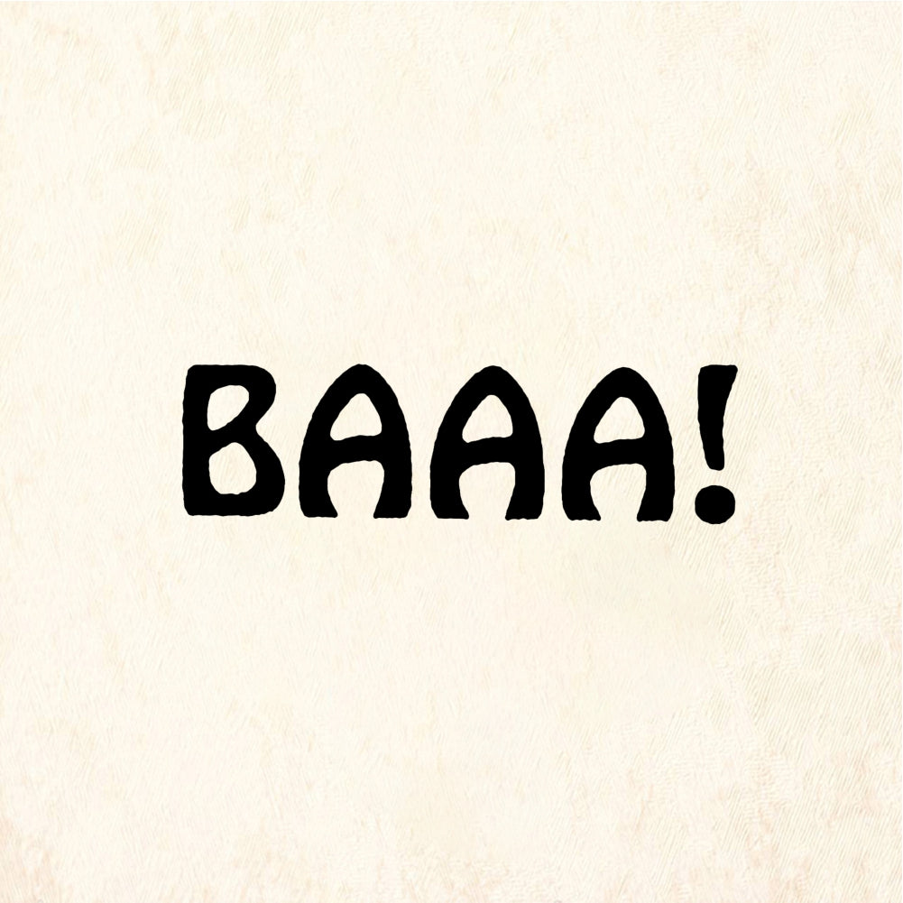 StampaFe BAAA! Sheep Baaa - Rubber Stamp 1 x 0.5