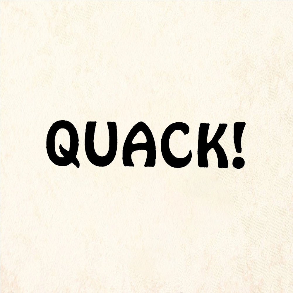 StampaFe QUACK! Duck Quack - Rubber Stamp 0.75 x 0.5