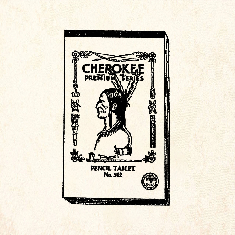 StampaFe Cherokee Pencil Tablet - Rubber Stamp 1 x 1.75