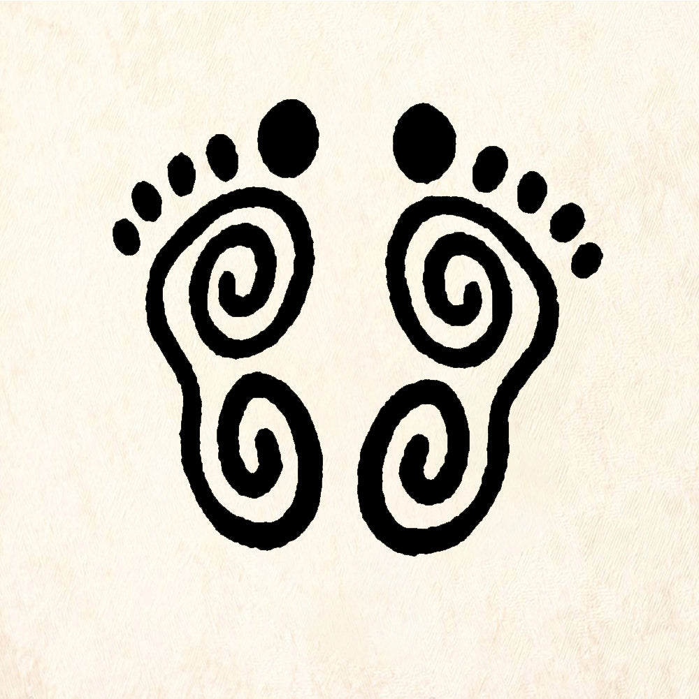 StampaFe Swirl foot - Rubber Stamp 1.25 x 1.25