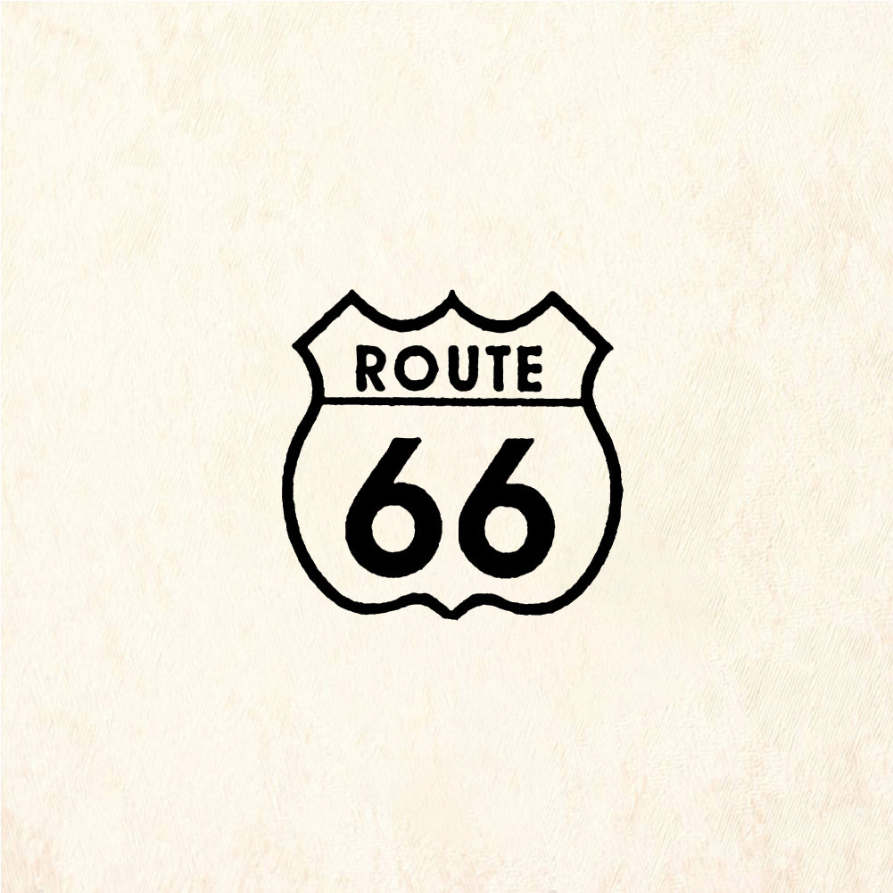 StampaFe Route 66, sm. Small Route 66 - Rubber Stamp 0.75 x 0.75