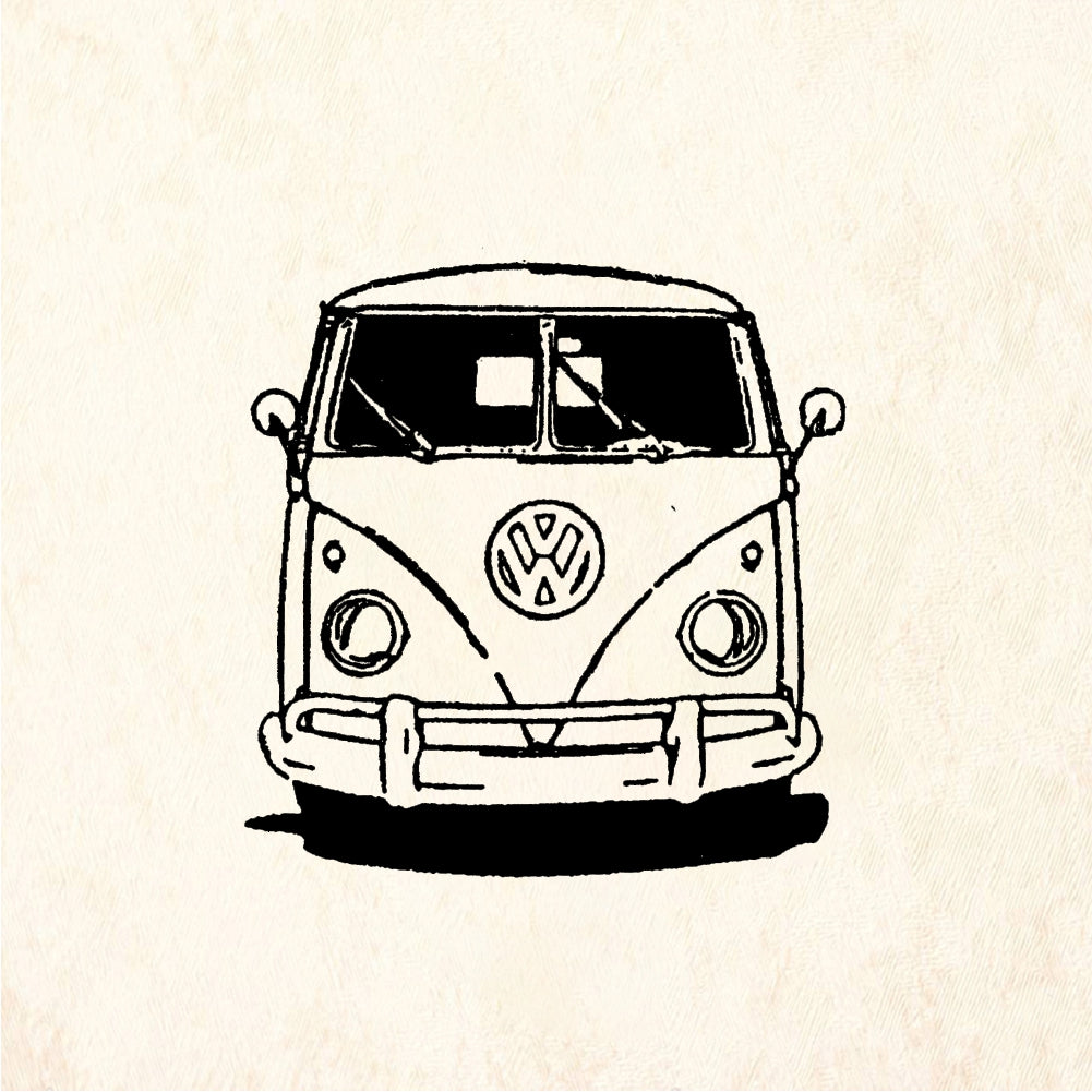 StampaFe VW bus - Rubber Stamp 2 x 1.25