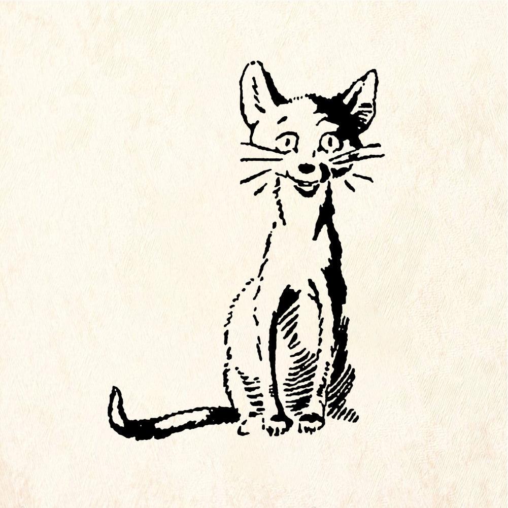 StampaFe Tidrow the cat Tidrow Cat - Rubber Stamp 1.25 x 1.5