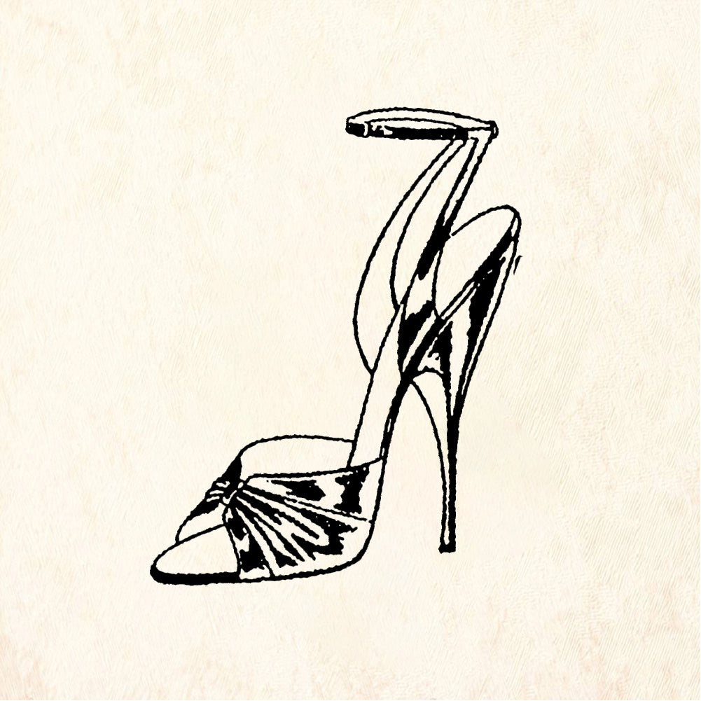 StampaFe High heel #4 - Rubber Stamp 1.75 x 0.75