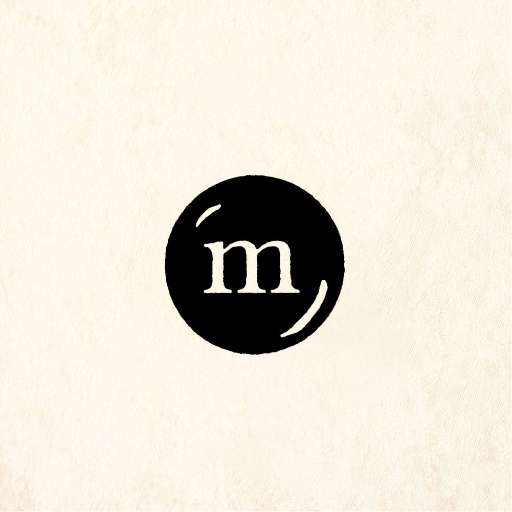 StampaFe M candy Circle - Rubber Stamp 0.5 x 0.5
