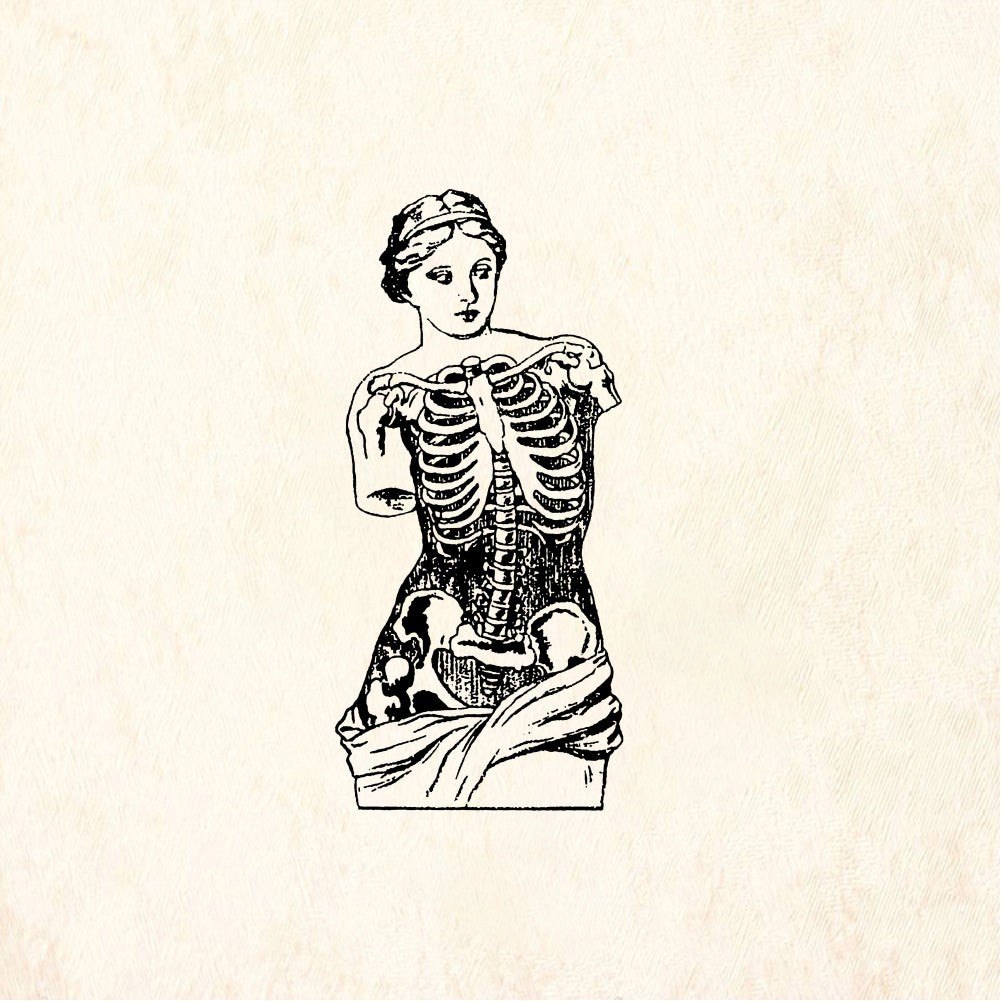 StampaFe Jen before corset Woman Before Corset - Rubber Stamp 0.75 x 1