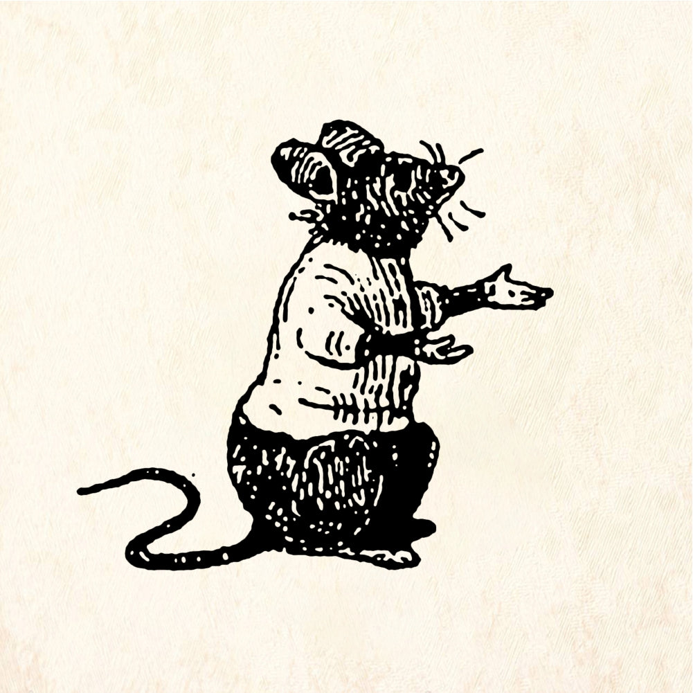 StampaFe Wee mouse Tiny Mouse - Rubber Stamp 0.5 x 0.75