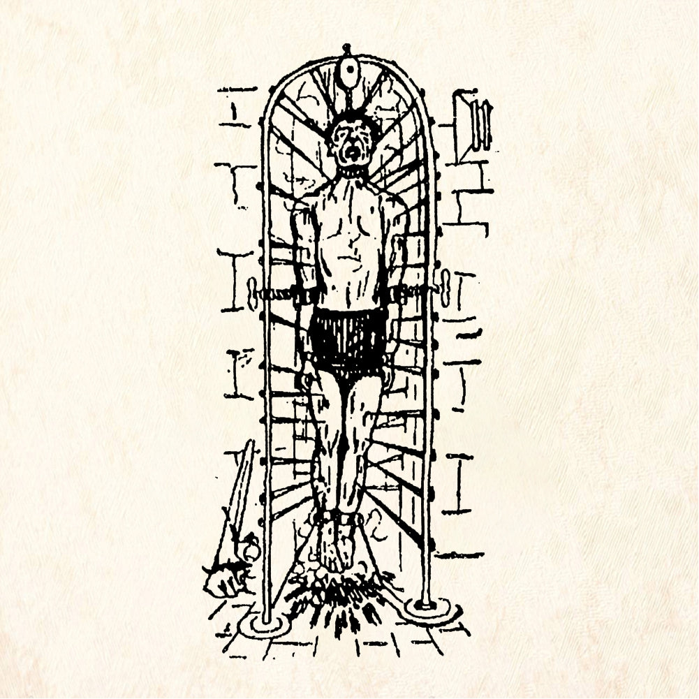 StampaFe Punishment Restrained Figure Rubber Stamp 1.25 x 2.5