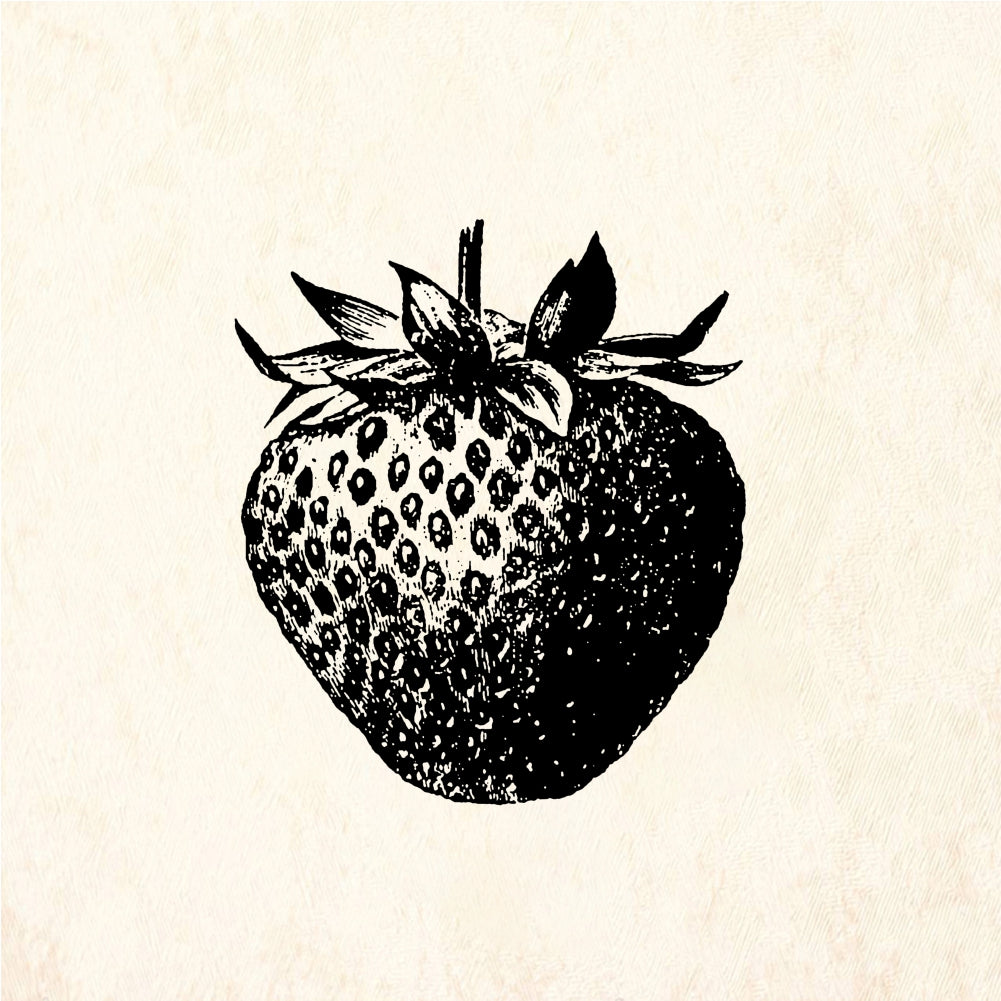 StampaFe Strawberry - Rubber Stamp 1.75 x 1.75