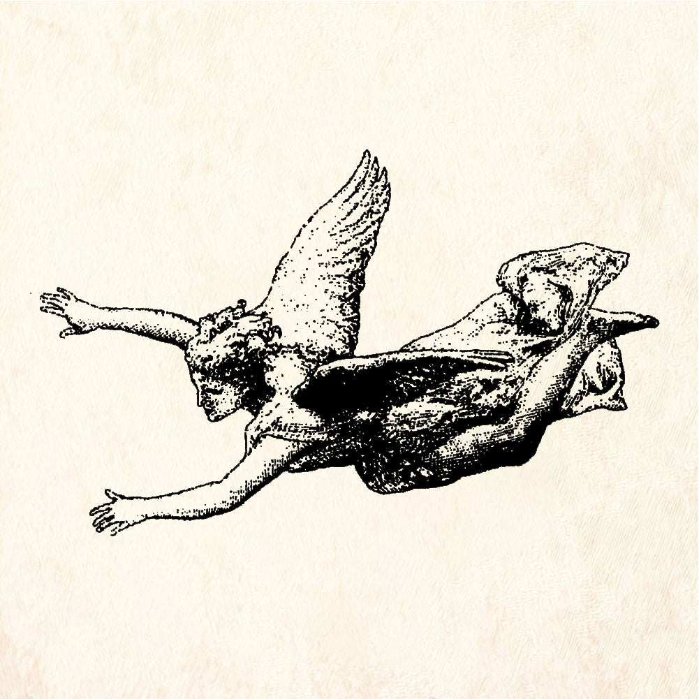 StampaFe Flying Angel Rubber Art Stamp