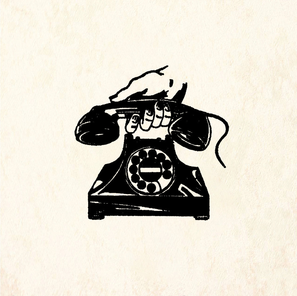 StampaFe Rotary Phone - Rubber Stamp 1.5 x 1.25