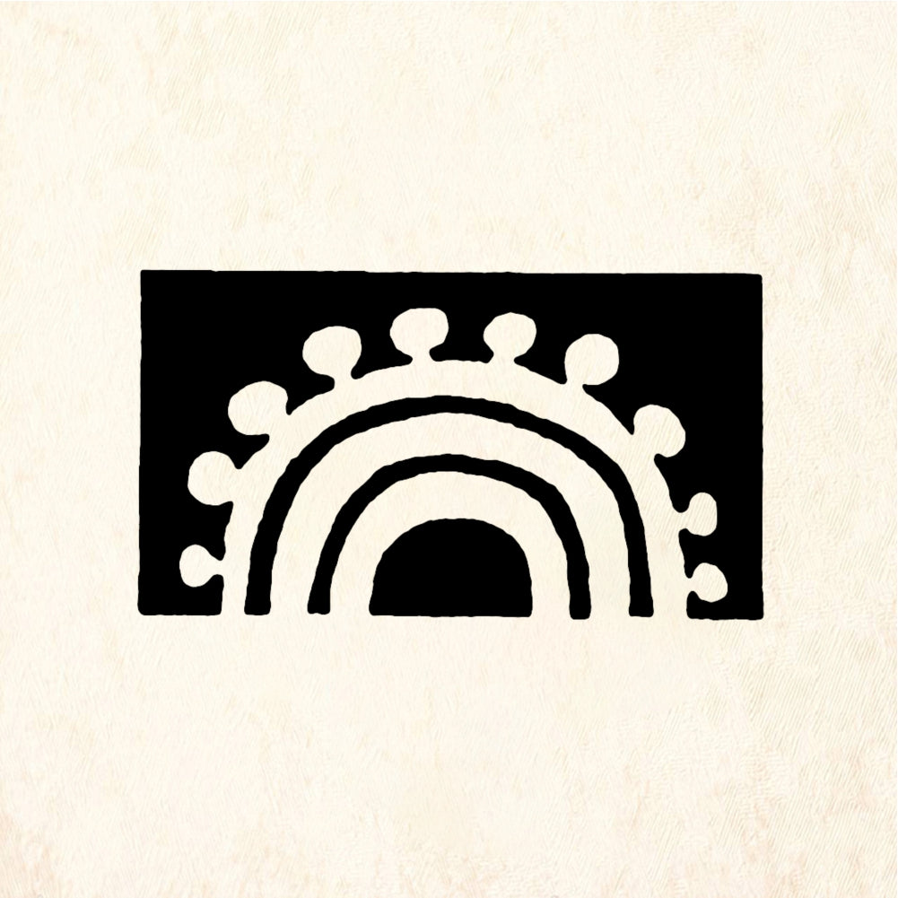StampaFe Scallop Border - Rubber Stamp 0.75 x 0