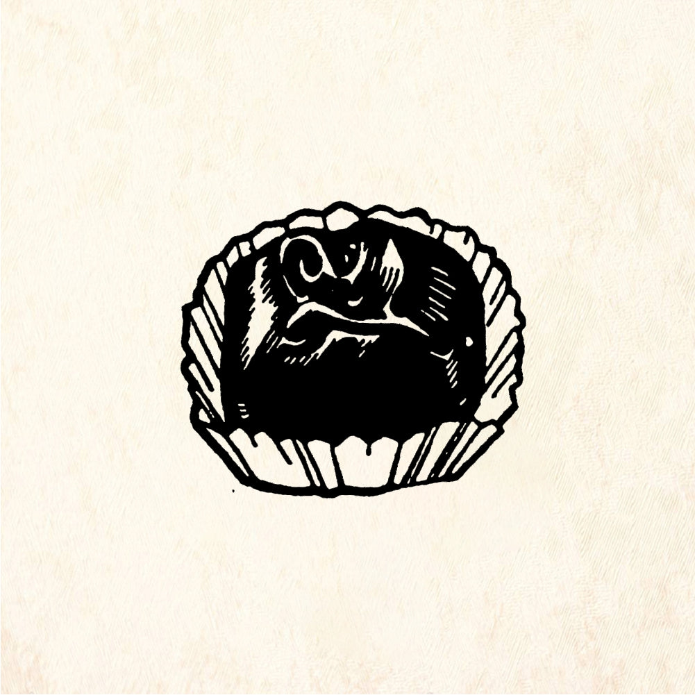 StampaFe Single chocolate - Rubber Stamp 0.75 x 0.75
