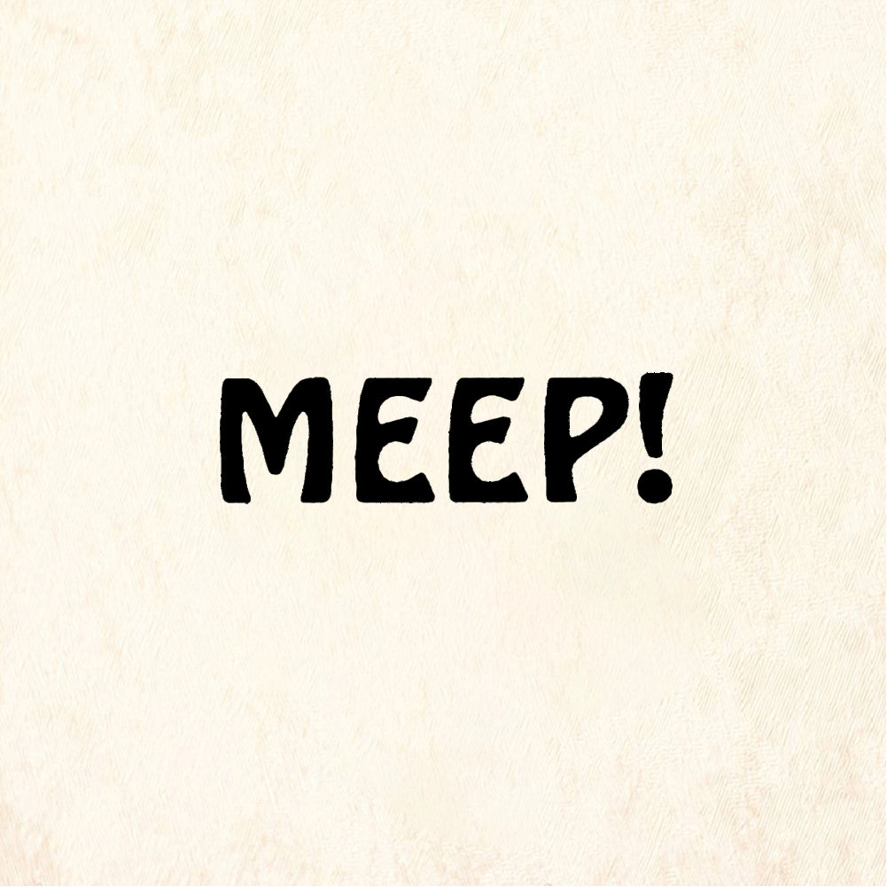 StampaFe MEEP! Meep - Rubber Stamp 0.75 x 0.5