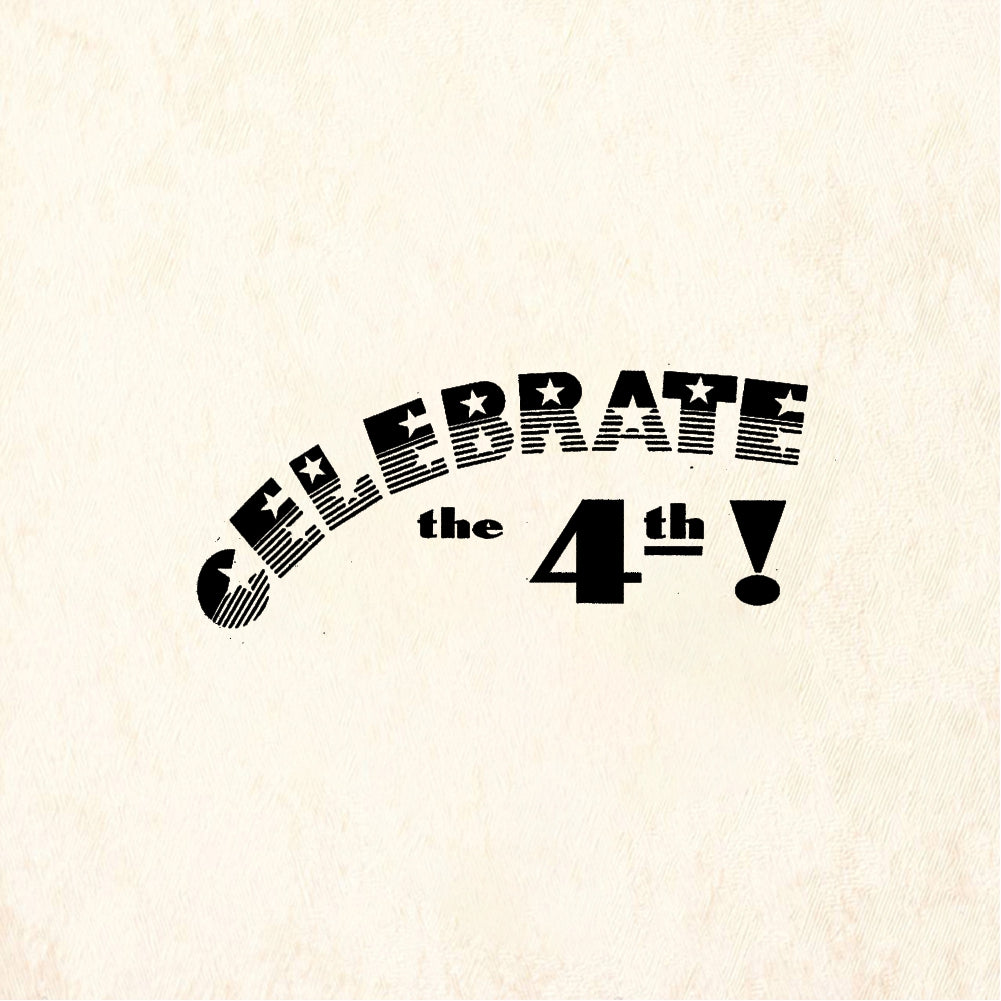 StampaFe CELEBRATE the 4th! Celebrate 4th - Rubber Stamp 3 x 1