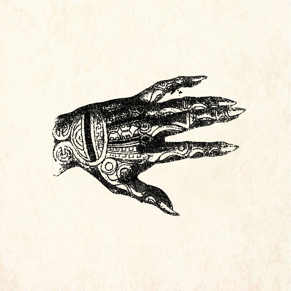 StampaFe Tattooed hand - Rubber Stamp 1.25 x 1.75