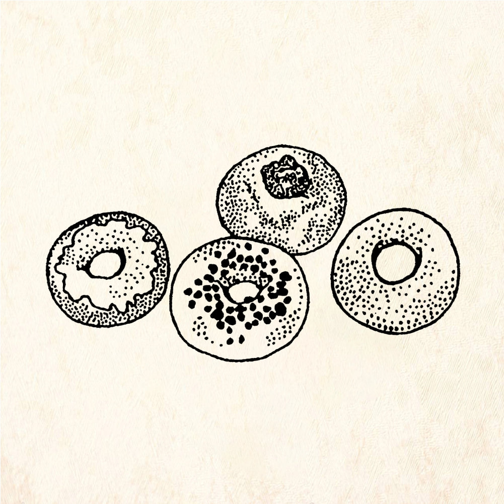 StampaFe Donuts Cluster - Rubber Stamp 1.25 x 1