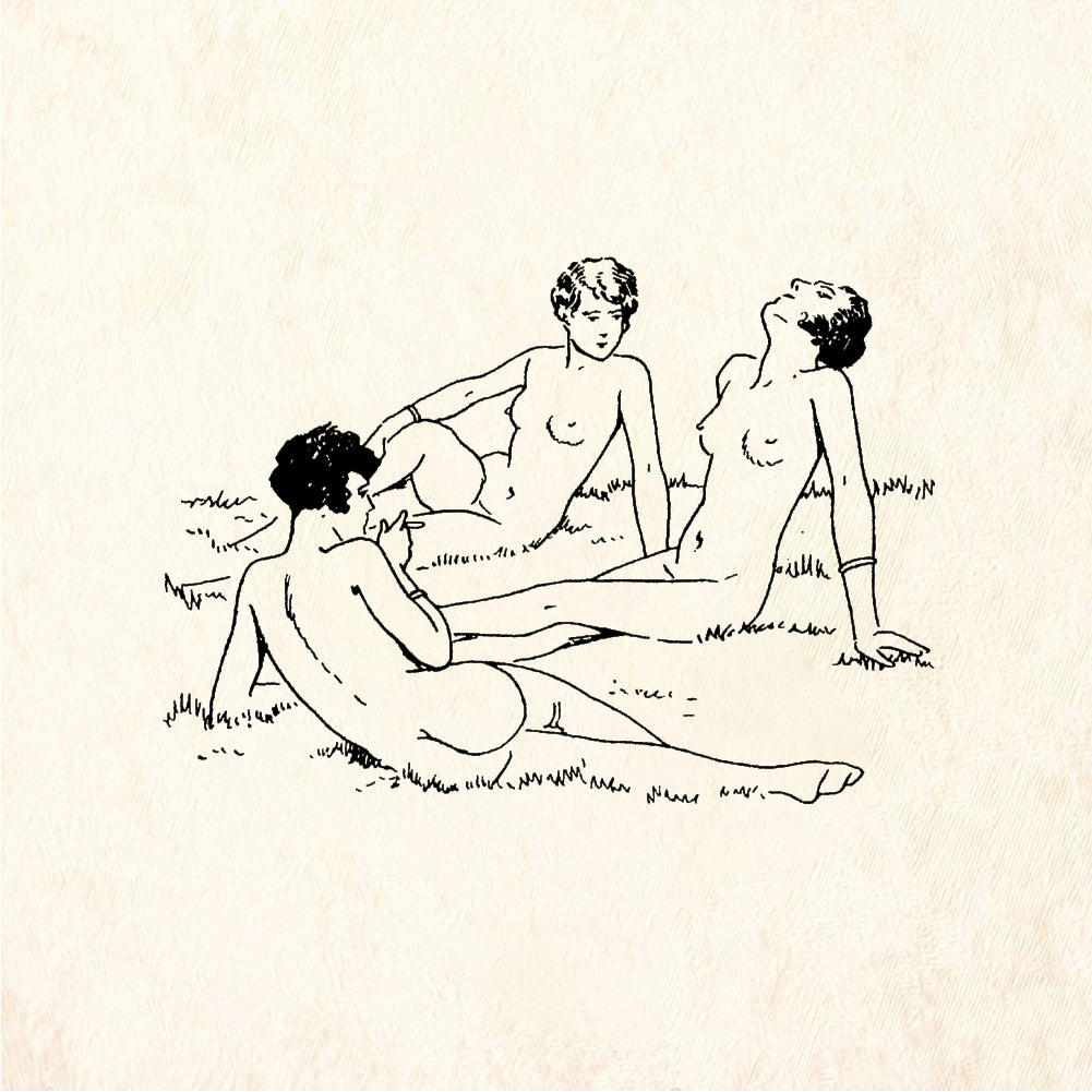 StampaFe Sunbathing Woman - Rubber Stamp 2 x 1.5