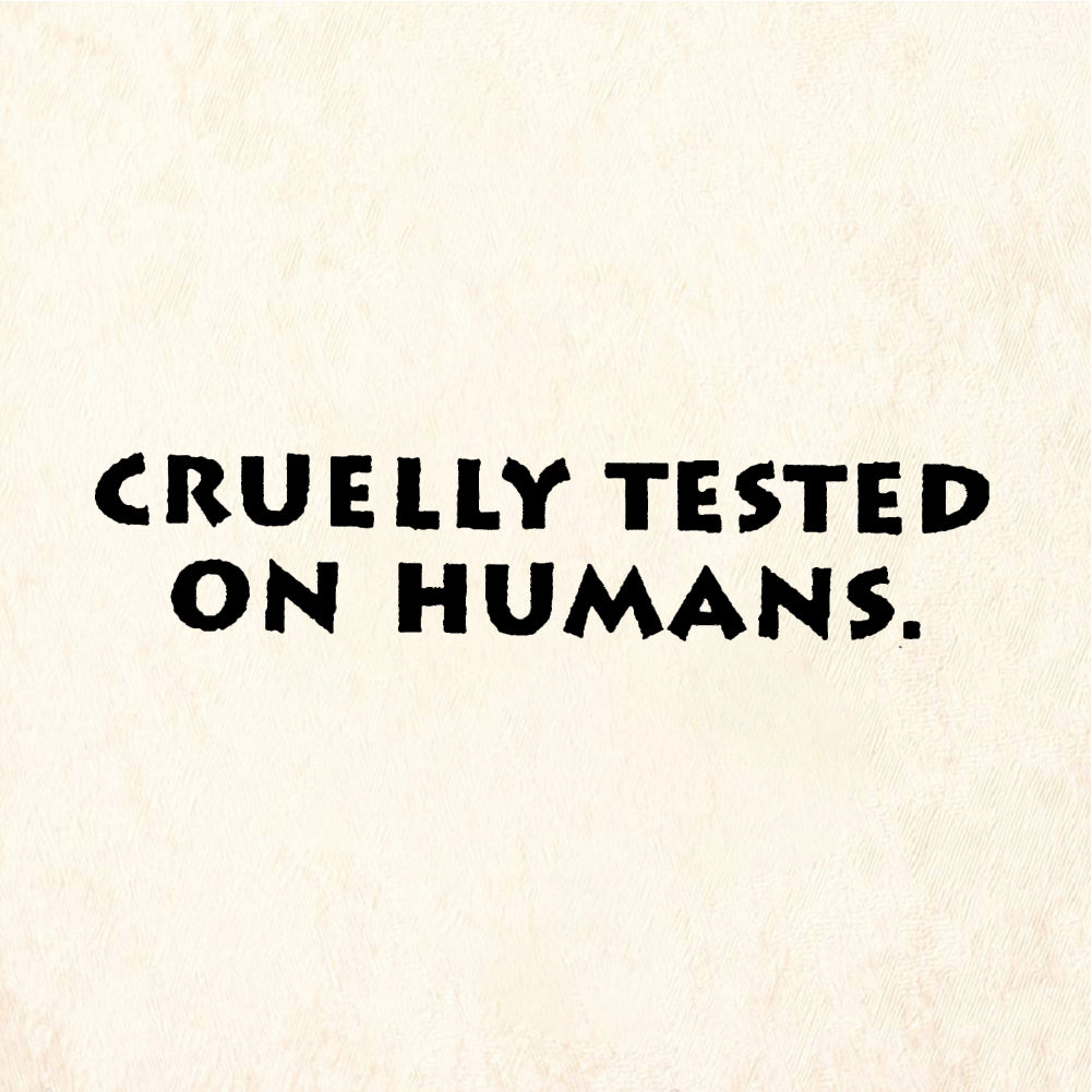 StampaFe CRUELLY TESTED ON HUMANS Cruelly Tested - Rubber Stamp 1.5 x 0.25
