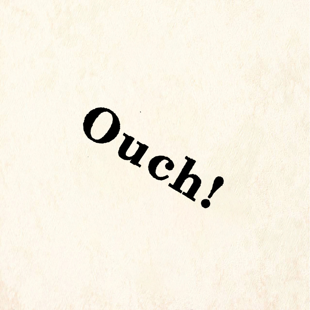 StampaFe Ouch! Text - Rubber Stamp 1 x 0.5