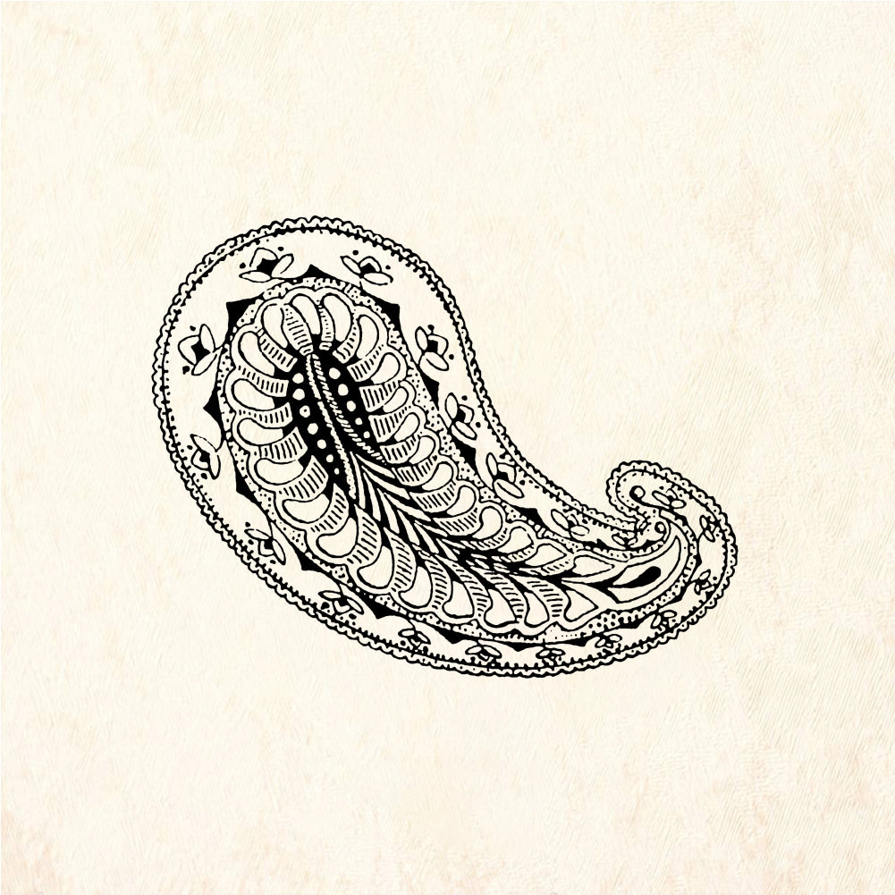 StampaFe Indian paisley - Rubber Stamp 1.25 x 1.25