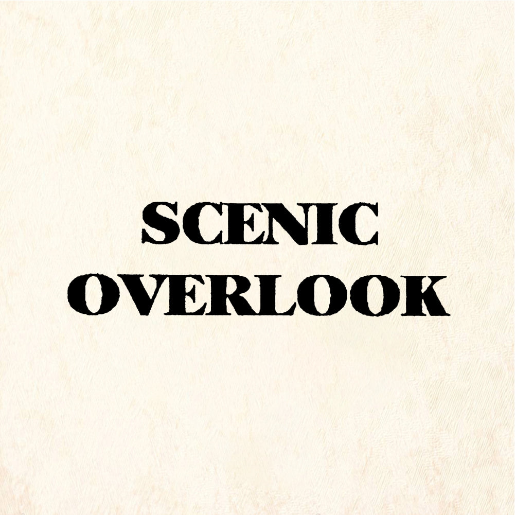 StampaFe SCENIC OVERLOOK - Rubber Stamp 2.25 x 1