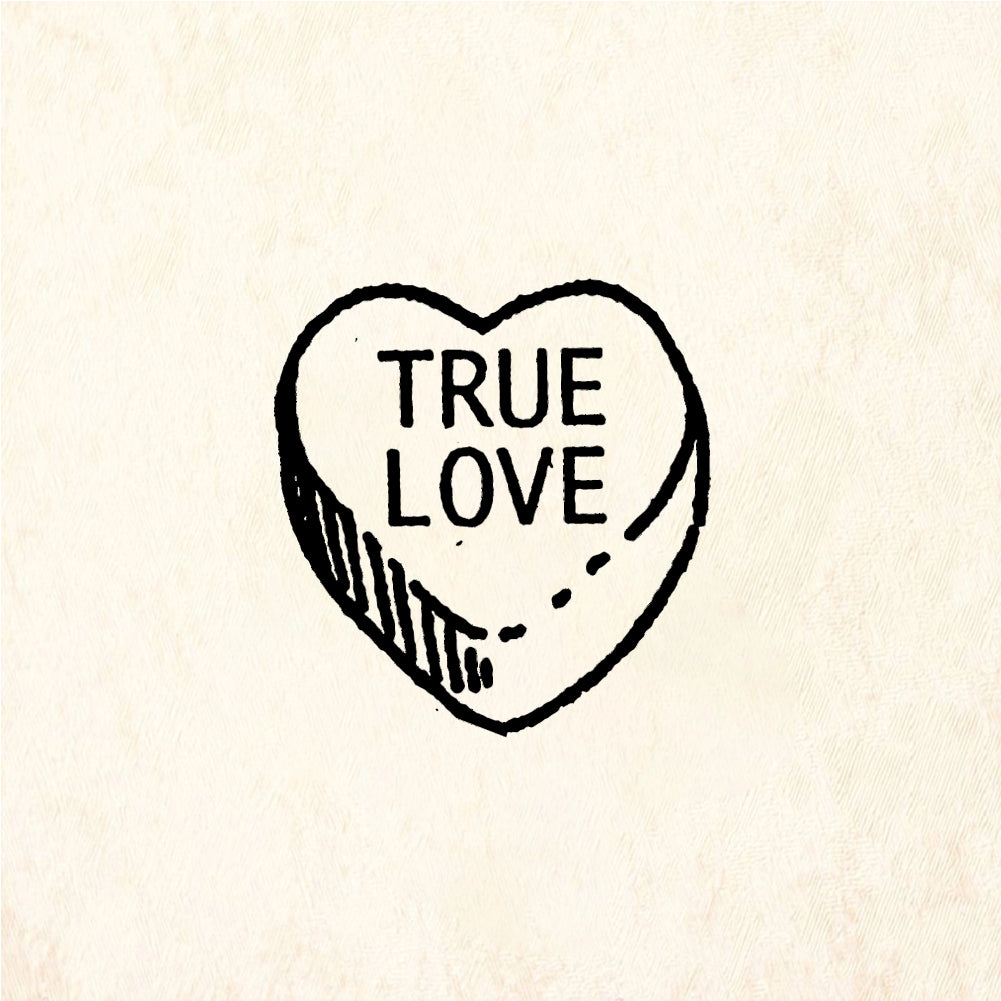 StampaFe TRUE LOVE Candy - Rubber Stamp 1 x 0.75