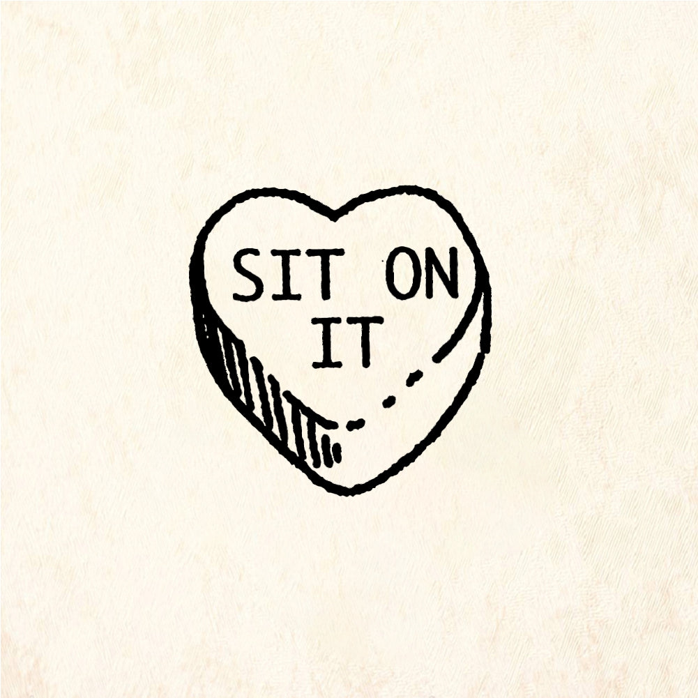 StampaFe SIT ON IT Candy - Rubber Stamp 0.5 x 0.5