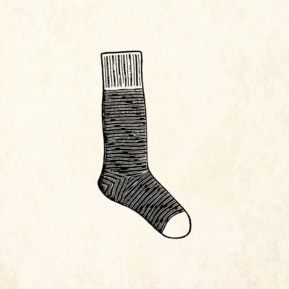 StampaFe Sock - Rubber Stamp 1.25 x 1.5