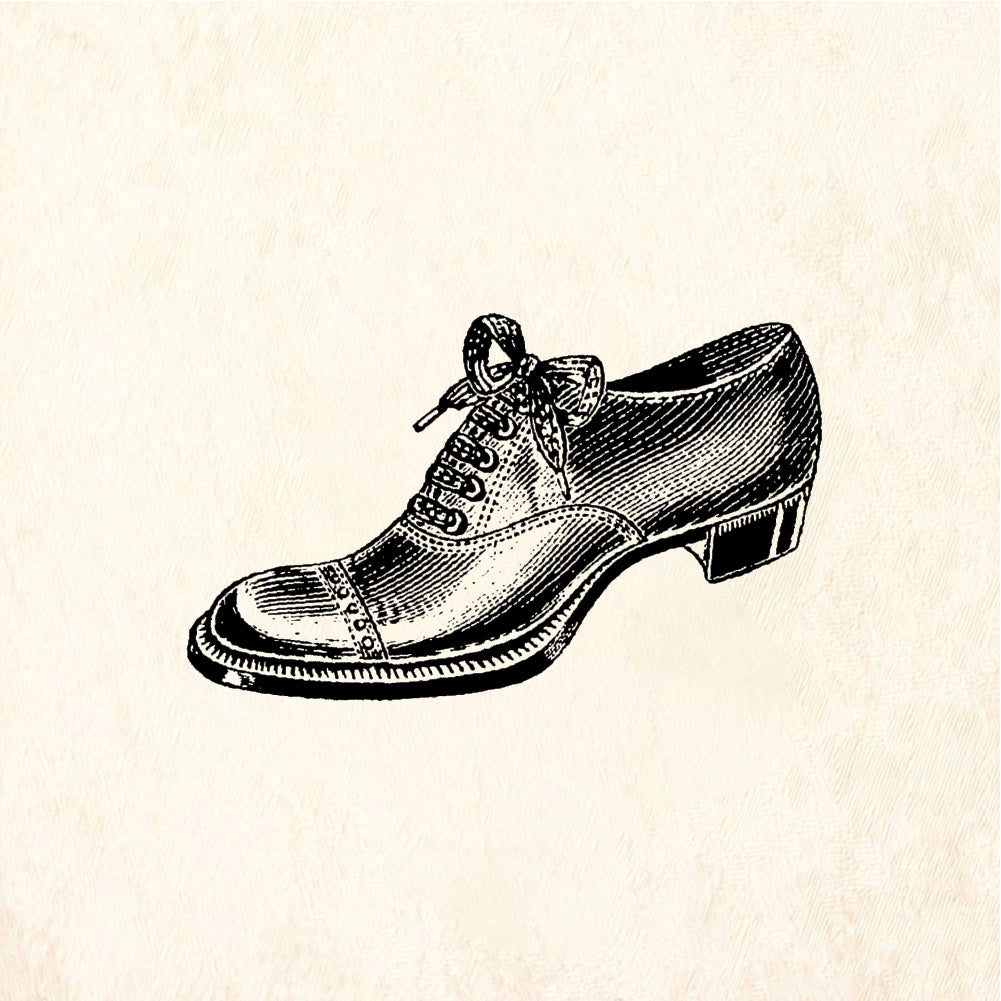 StampaFe Lace-up shoe Lace Up Shoe - Rubber Stamp 2 x 1.25