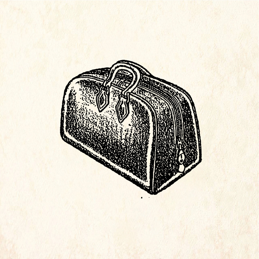 StampaFe Zippered bag - Rubber Stamp 1.75 x 1