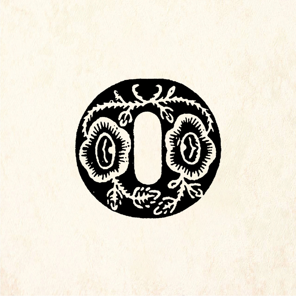 StampaFe Rose Letter O - Rubber Stamp 1 x 1