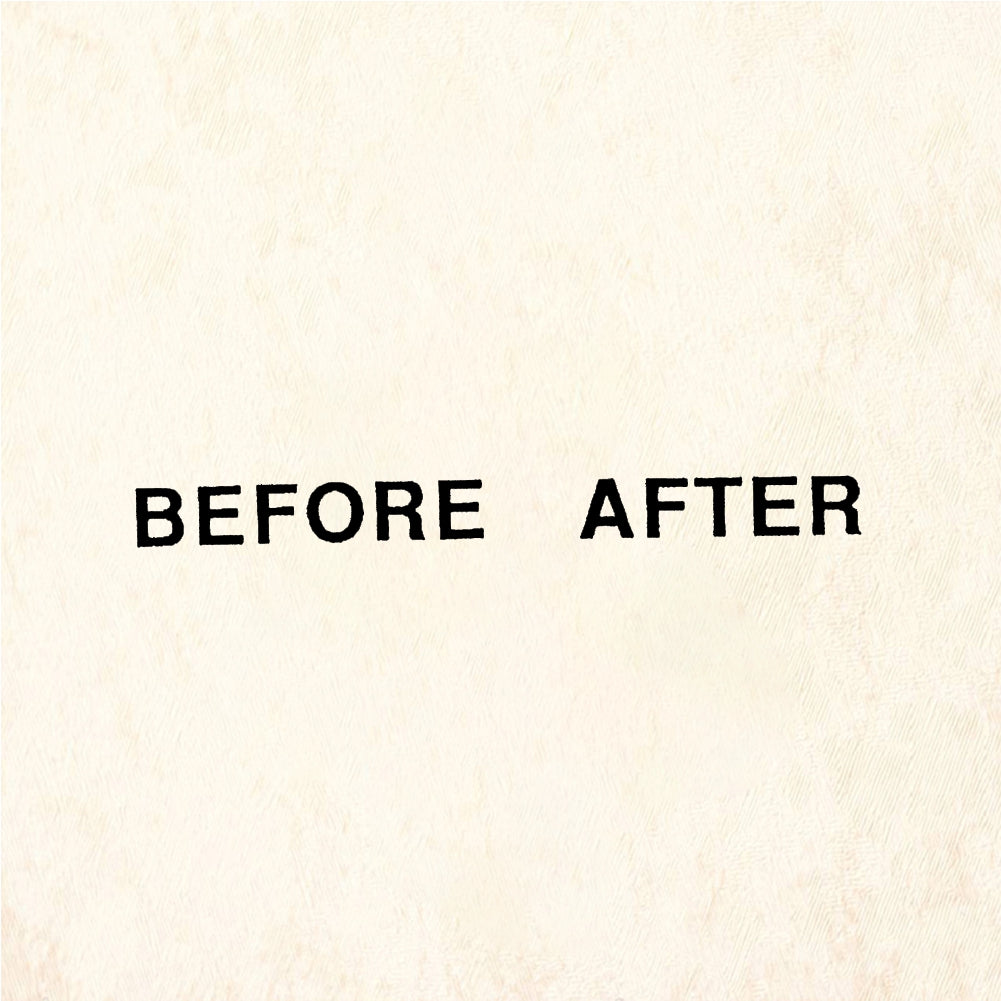 StampaFe BEFORE AFTER (2 stamps) Before After - Rubber Stamp 1.5 x 0.25