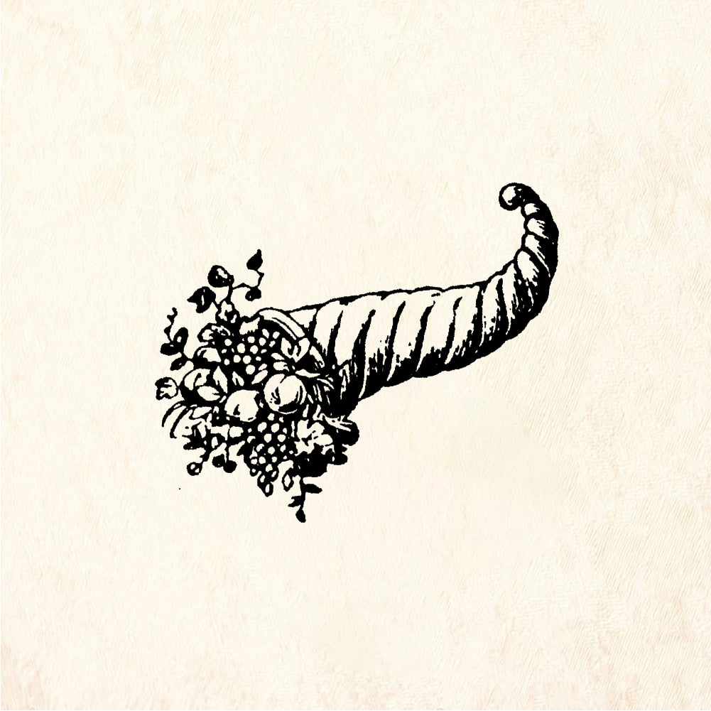 StampaFe Cornucopia - Rubber Stamp 2.25 x 1.25