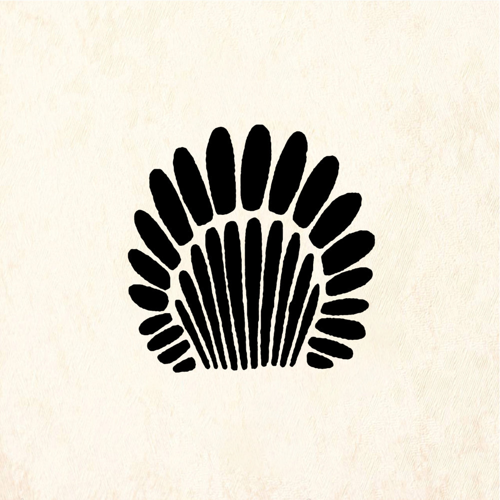 StampaFe Fancy shell Motif - Rubber Stamp 1.5 x 1.25