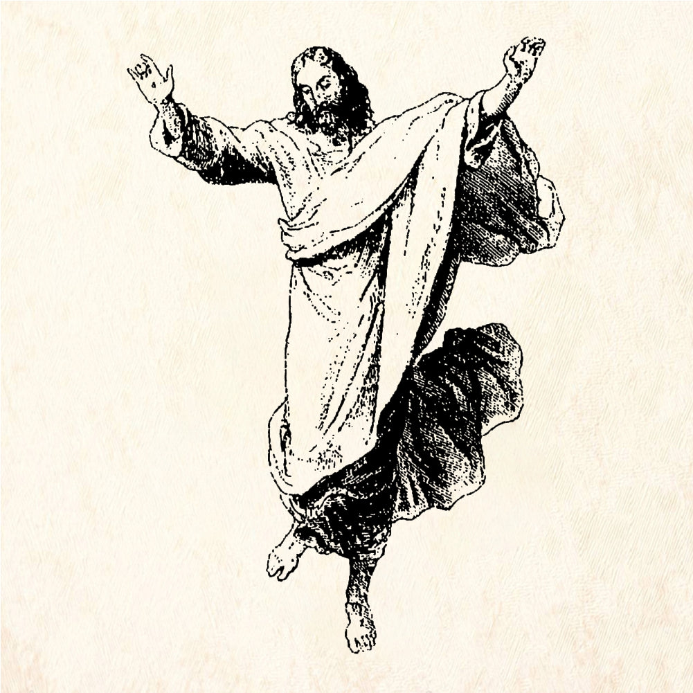 StampaFe Ascending Jesus Rubber Art Stamp