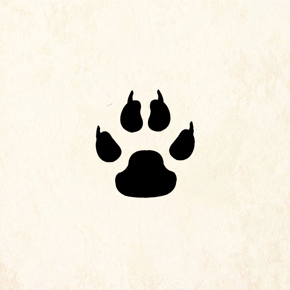 StampaFe Small Poodle Paw - Rubber Stamp 0.5 x 0.5