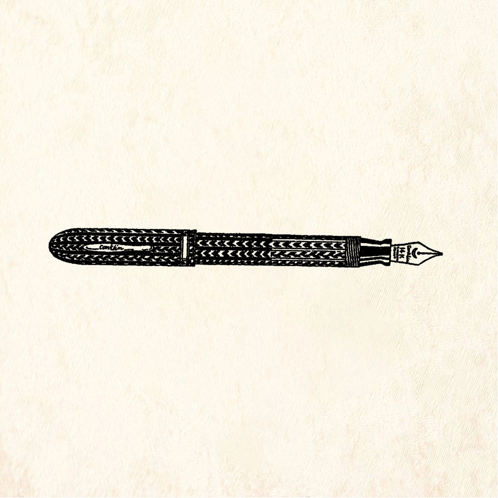 StampaFe Fountain pen Vintage Fountain Pen - Rubber Stamp 2.75 x 0.75